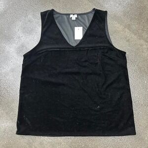 Brand New J Crew Velvet Women's Size Medium V Neck Party Going Out Glam Tank Top
